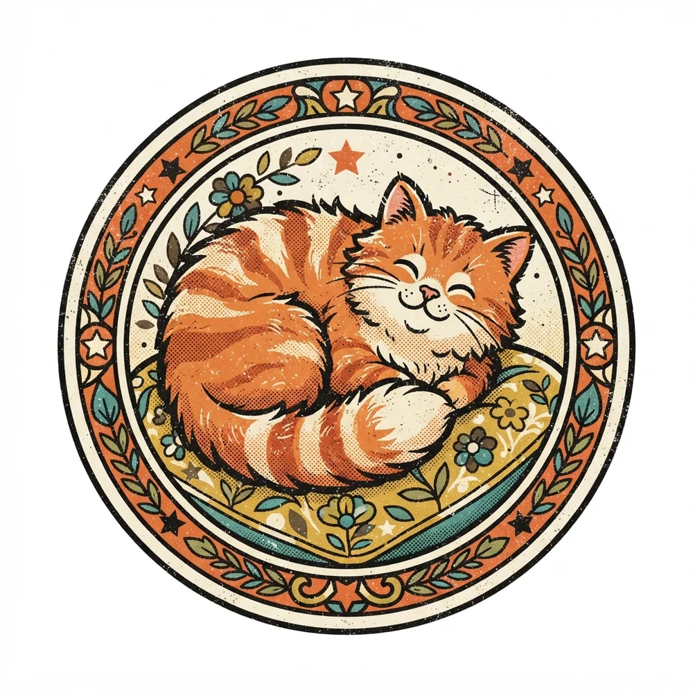 Retro badge example