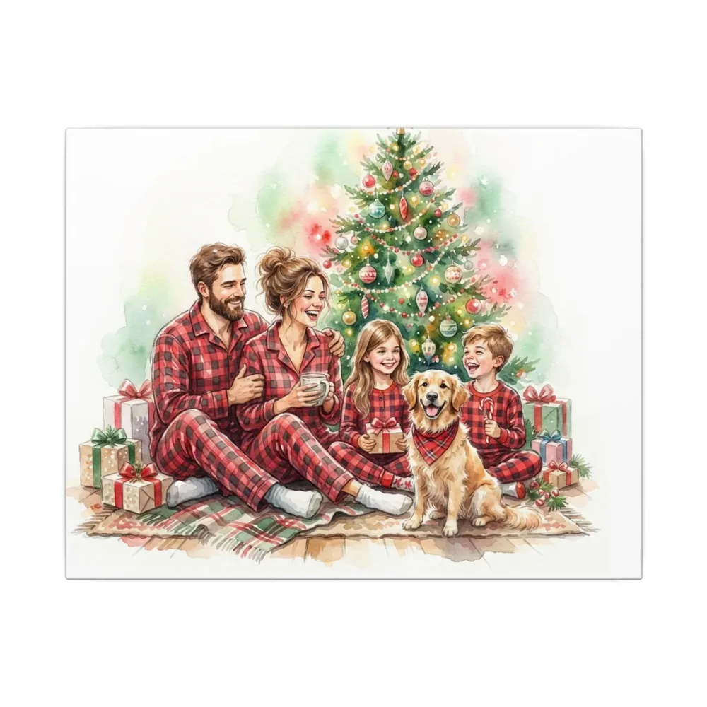 Canvas Print printed with a custom illustration