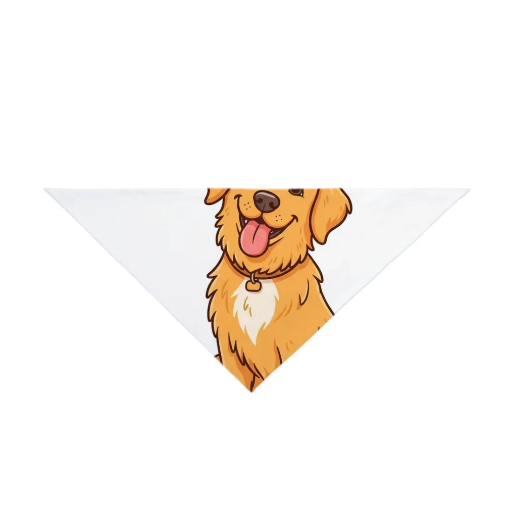 Pet Bandana printed with a custom illustration
