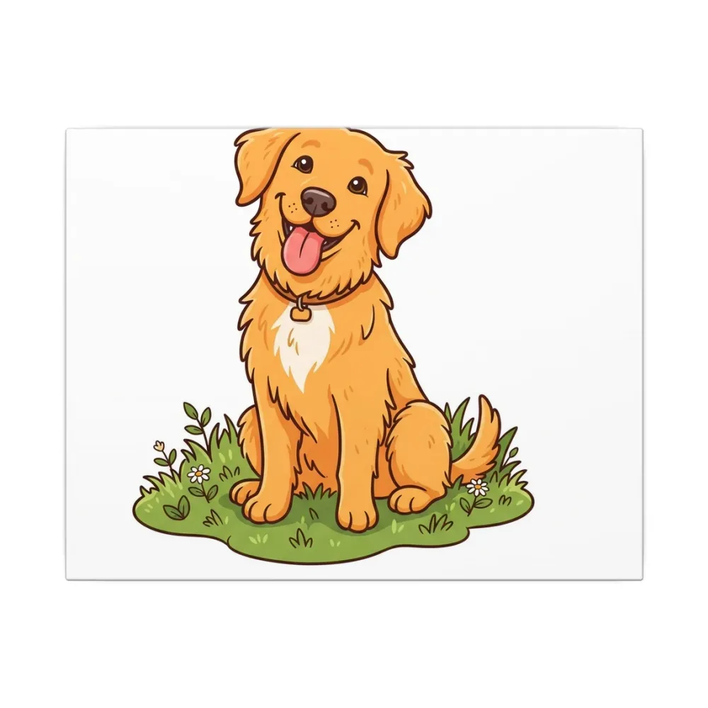 Canvas Print printed with a custom illustration