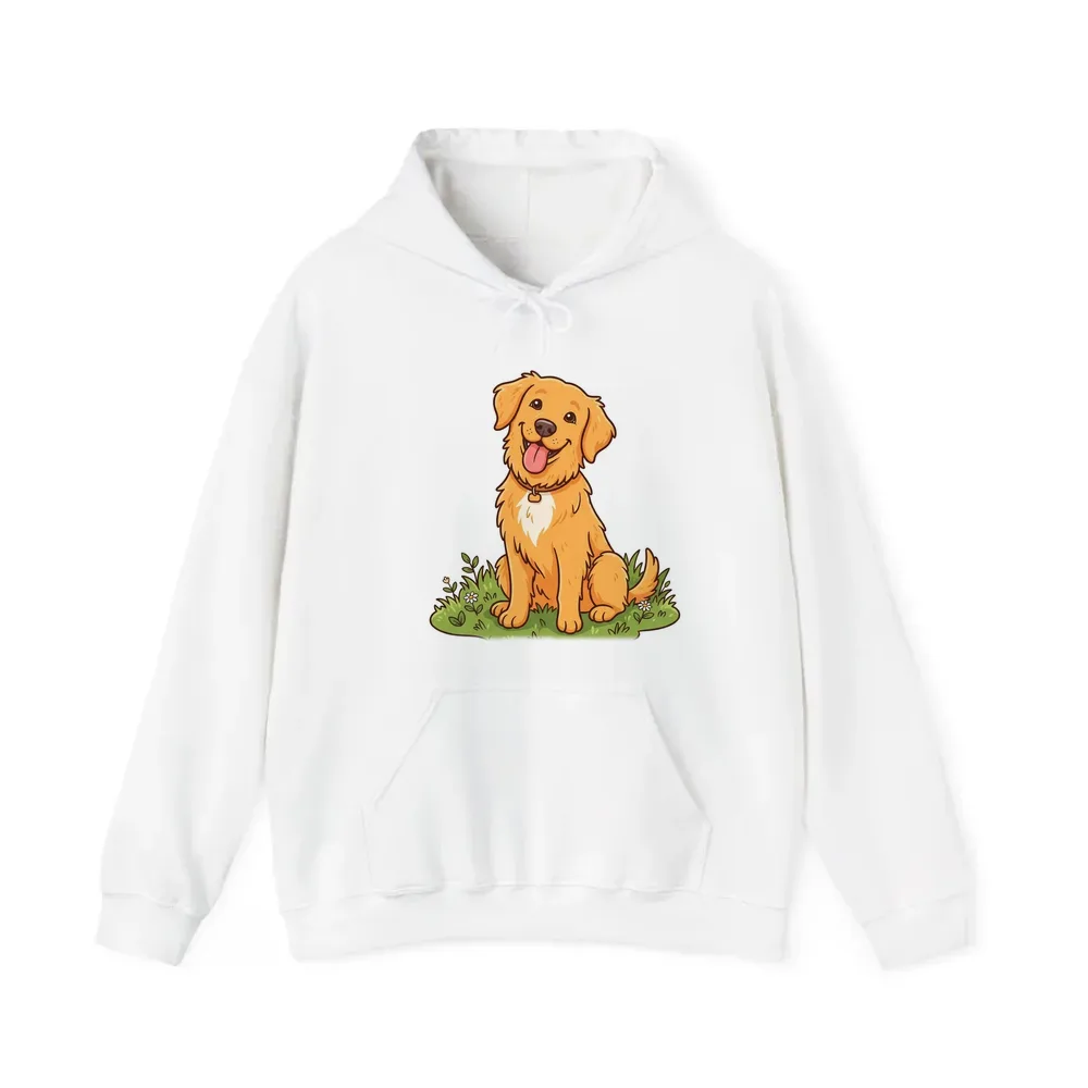 Pullover Hoodie printed with a custom illustration