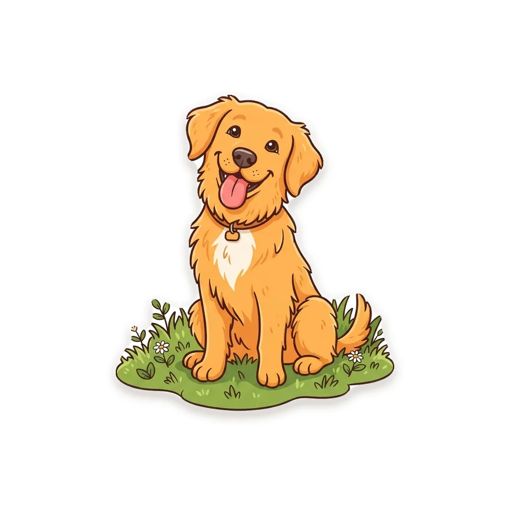 Die-Cut Magnet printed with a custom illustration