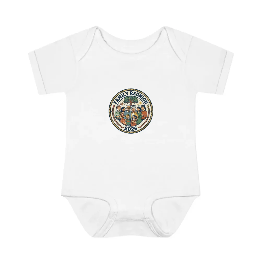 Baby Bodysuit printed with a custom illustration