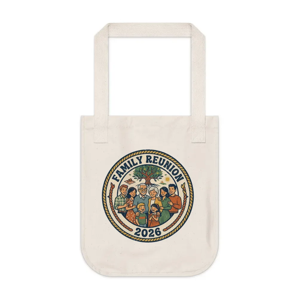 Canvas Tote printed with a custom illustration