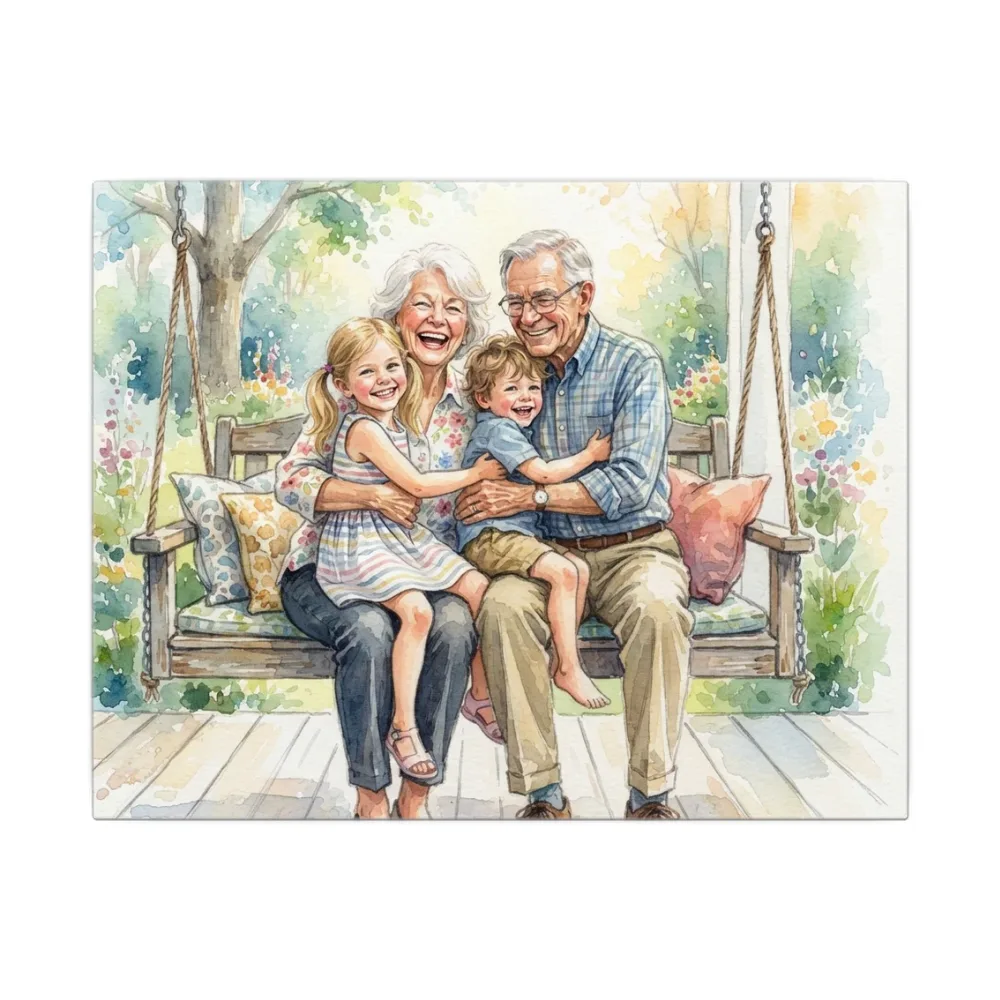 Canvas Print printed with a custom illustration