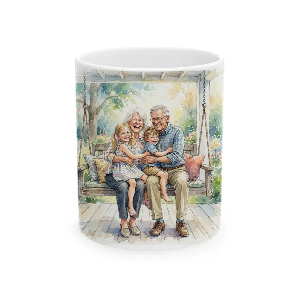 Ceramic Mug printed with a custom illustration