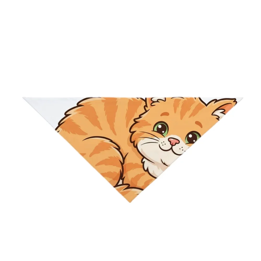 Pet Bandana printed with a custom illustration