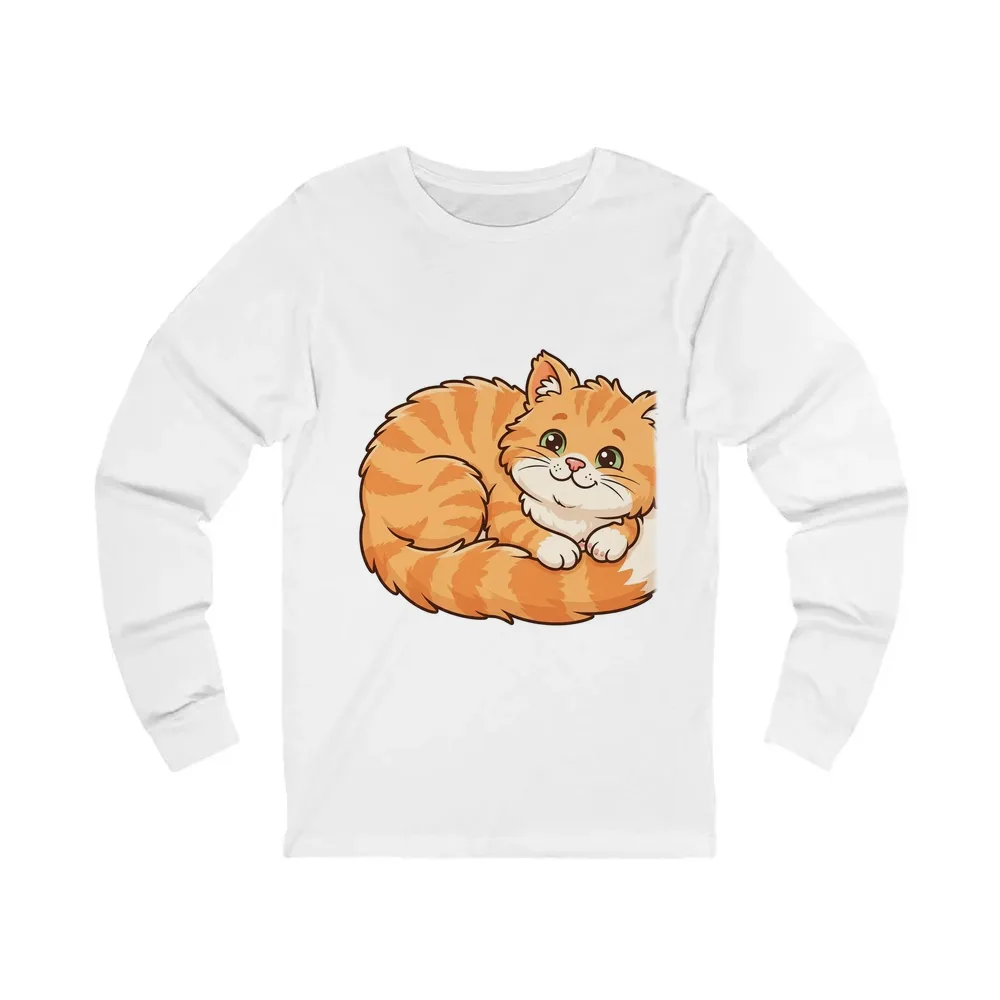 Long-Sleeve Tee printed with a custom illustration