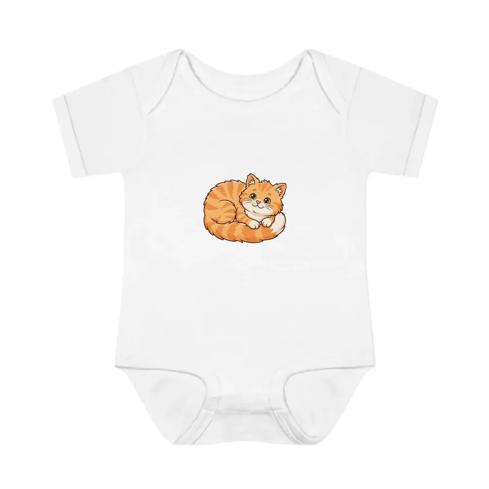 Baby Bodysuit printed with a custom illustration