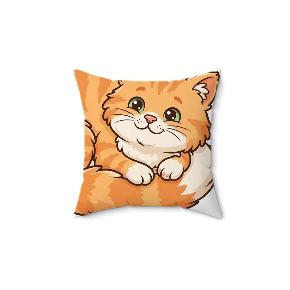 Square Pillow printed with a custom illustration