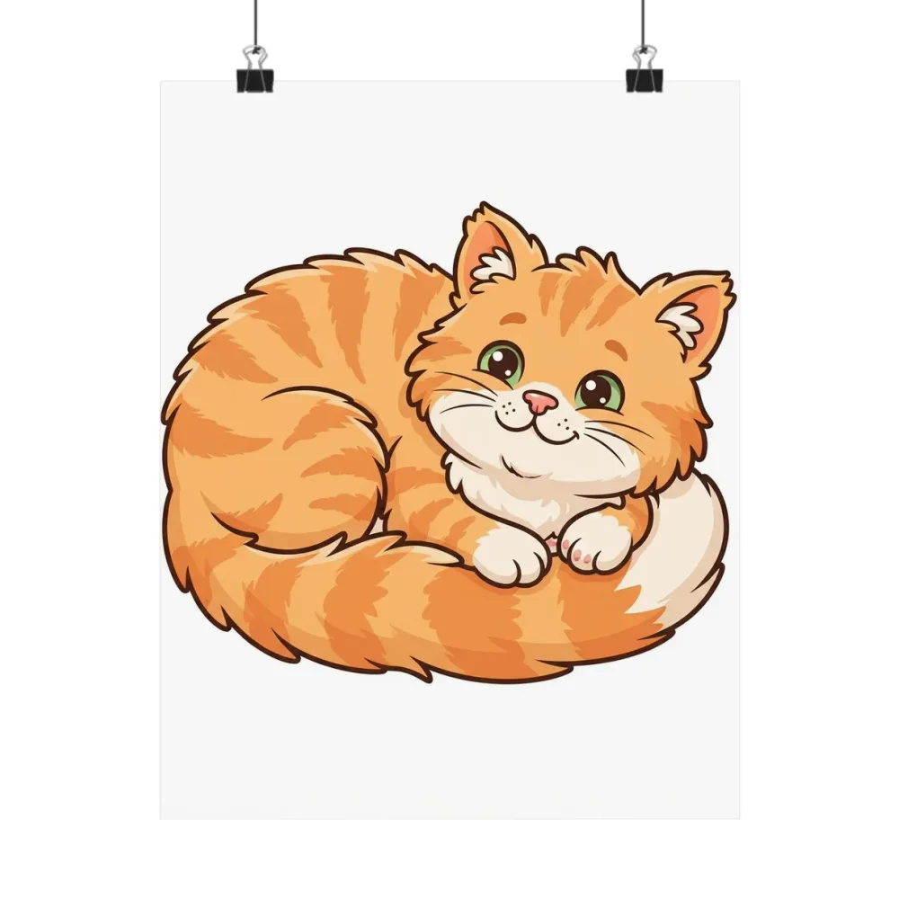 Matte Poster printed with a custom illustration