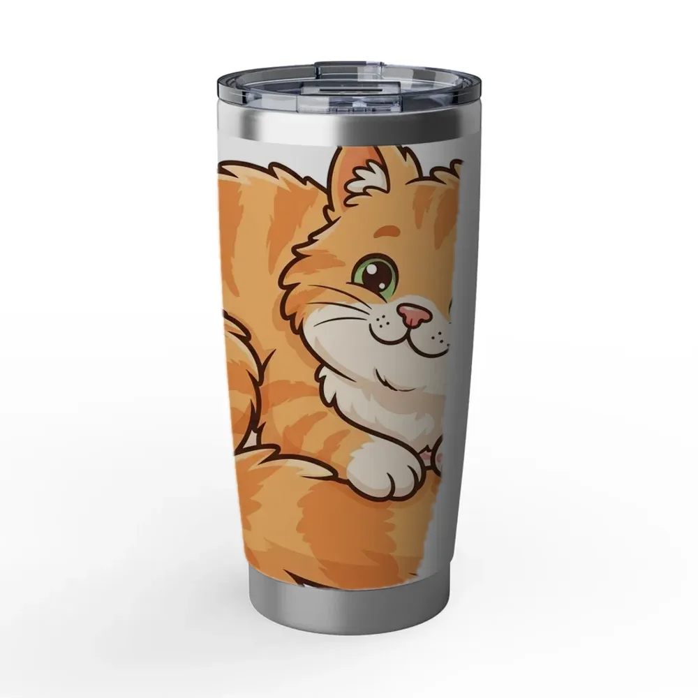 Tumbler 20oz printed with a custom illustration