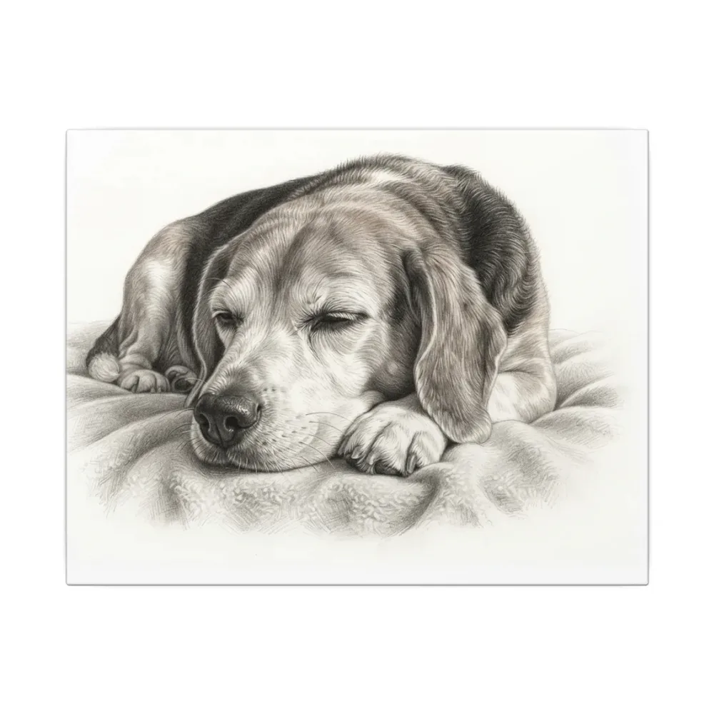 Canvas Print printed with a custom illustration