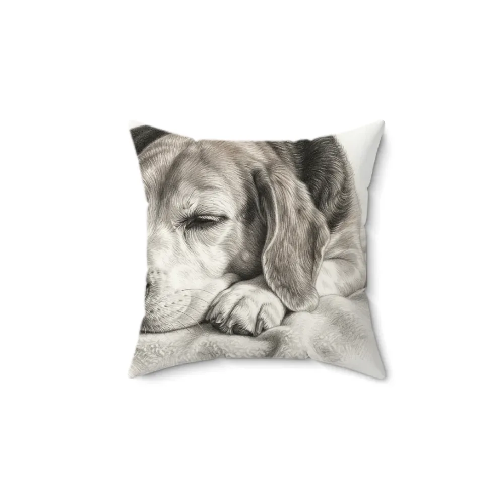 Square Pillow printed with a custom illustration