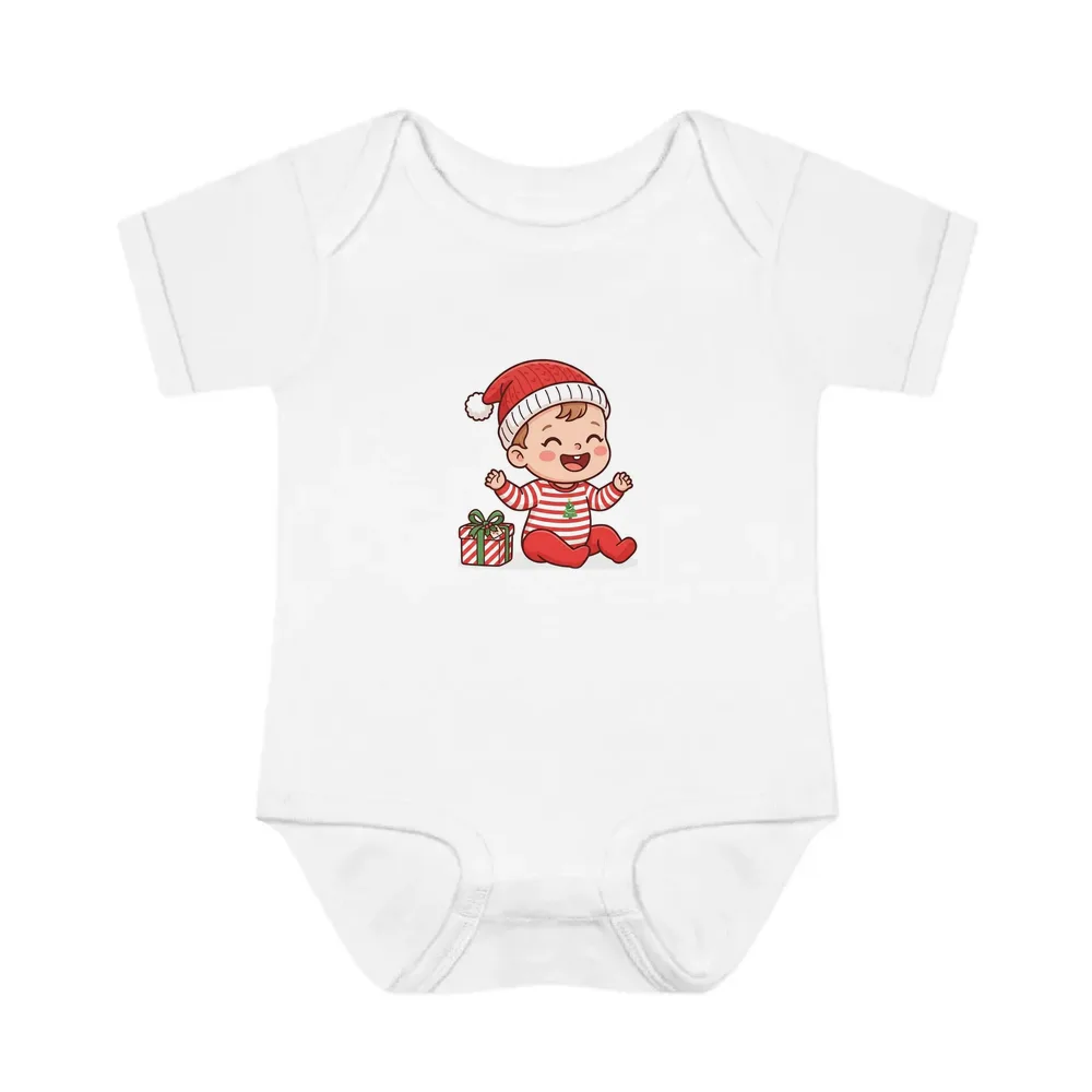 Baby Bodysuit printed with a custom illustration