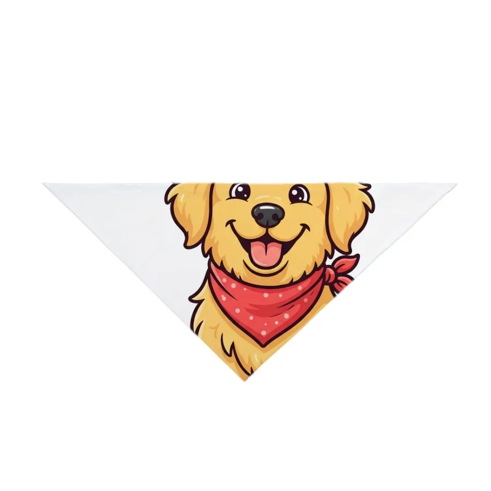Pet Bandana printed with a custom illustration