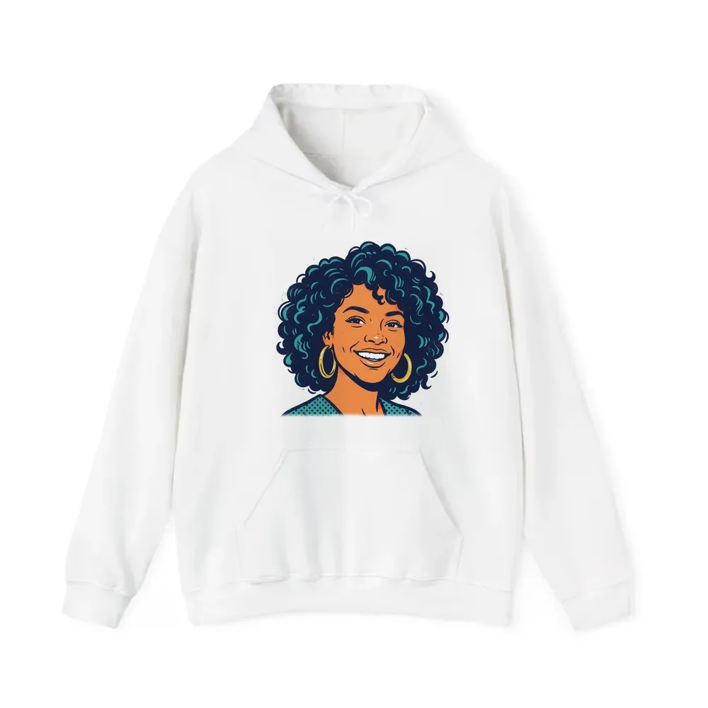 Pullover Hoodie printed with a custom illustration