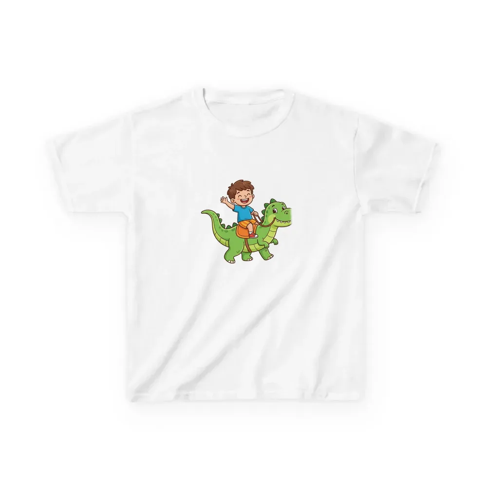 Kids Tee printed with a custom illustration