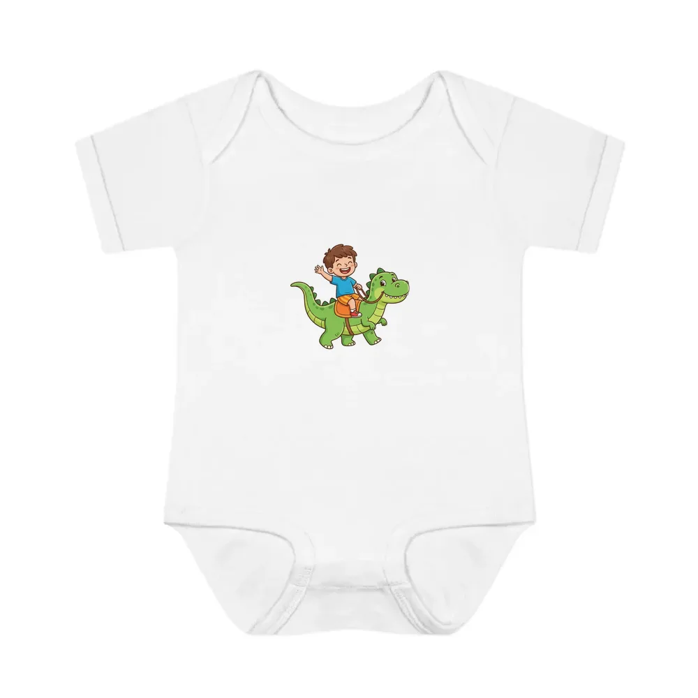 Baby Bodysuit printed with a custom illustration
