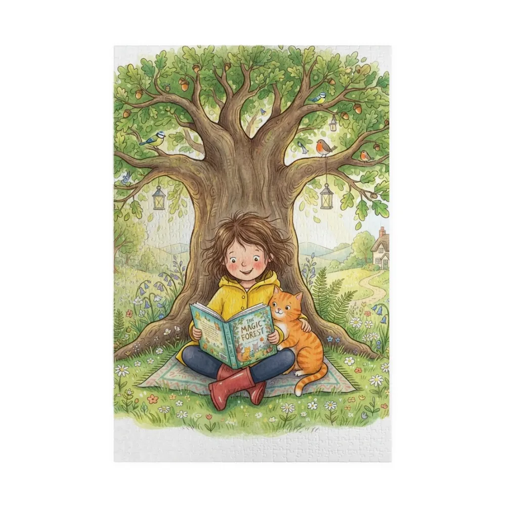 Jigsaw Puzzle printed with a custom illustration