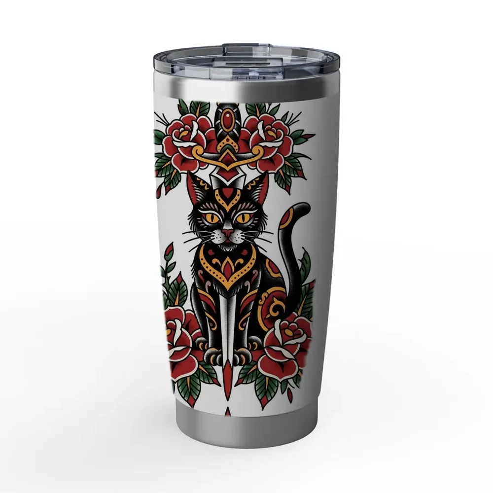 Tumbler 20oz printed with a custom illustration