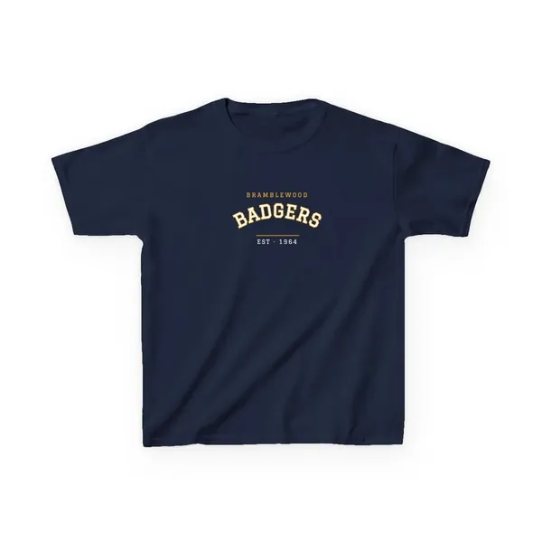Kids tee with a school logo